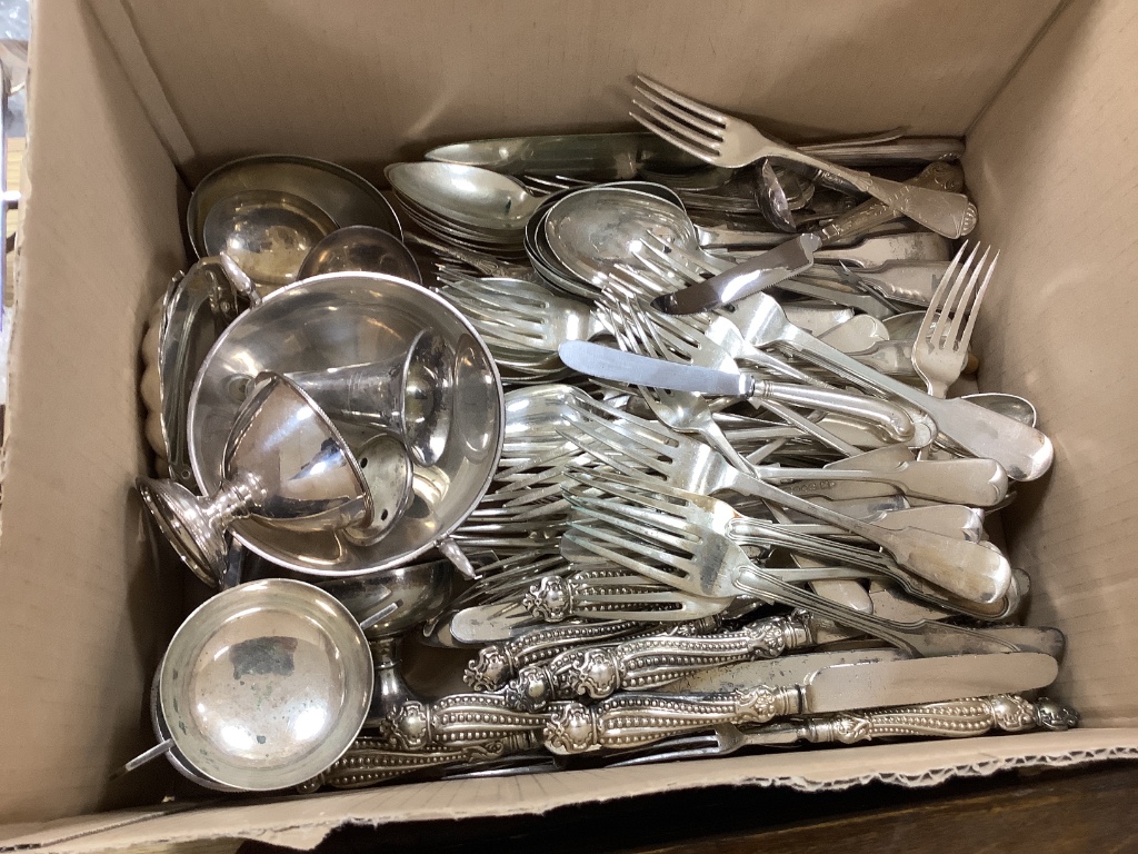 A group of plated wares